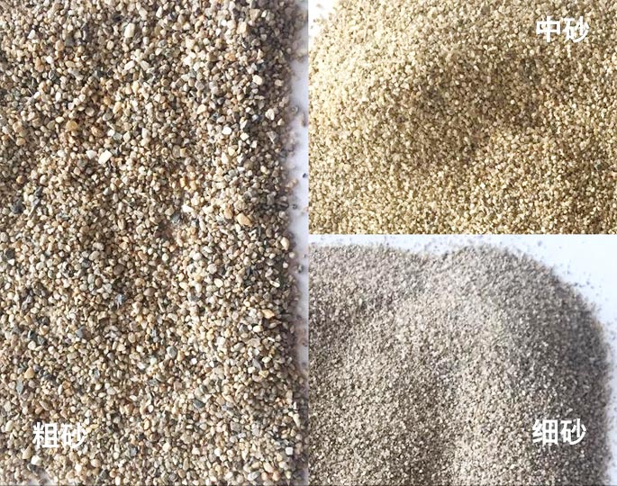 不同粒度規(guī)格的砂石骨料